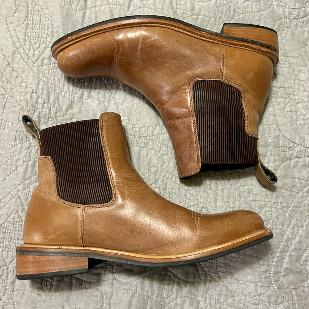 Nisolo Tan Leather Ankle Boots